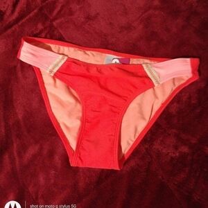XHILARATION bikini bottom red Sz small